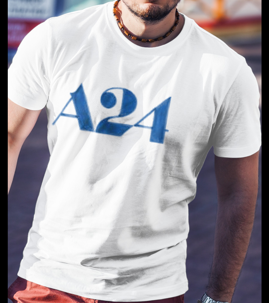 A24 Blue Watercolor Texture T-Shirt