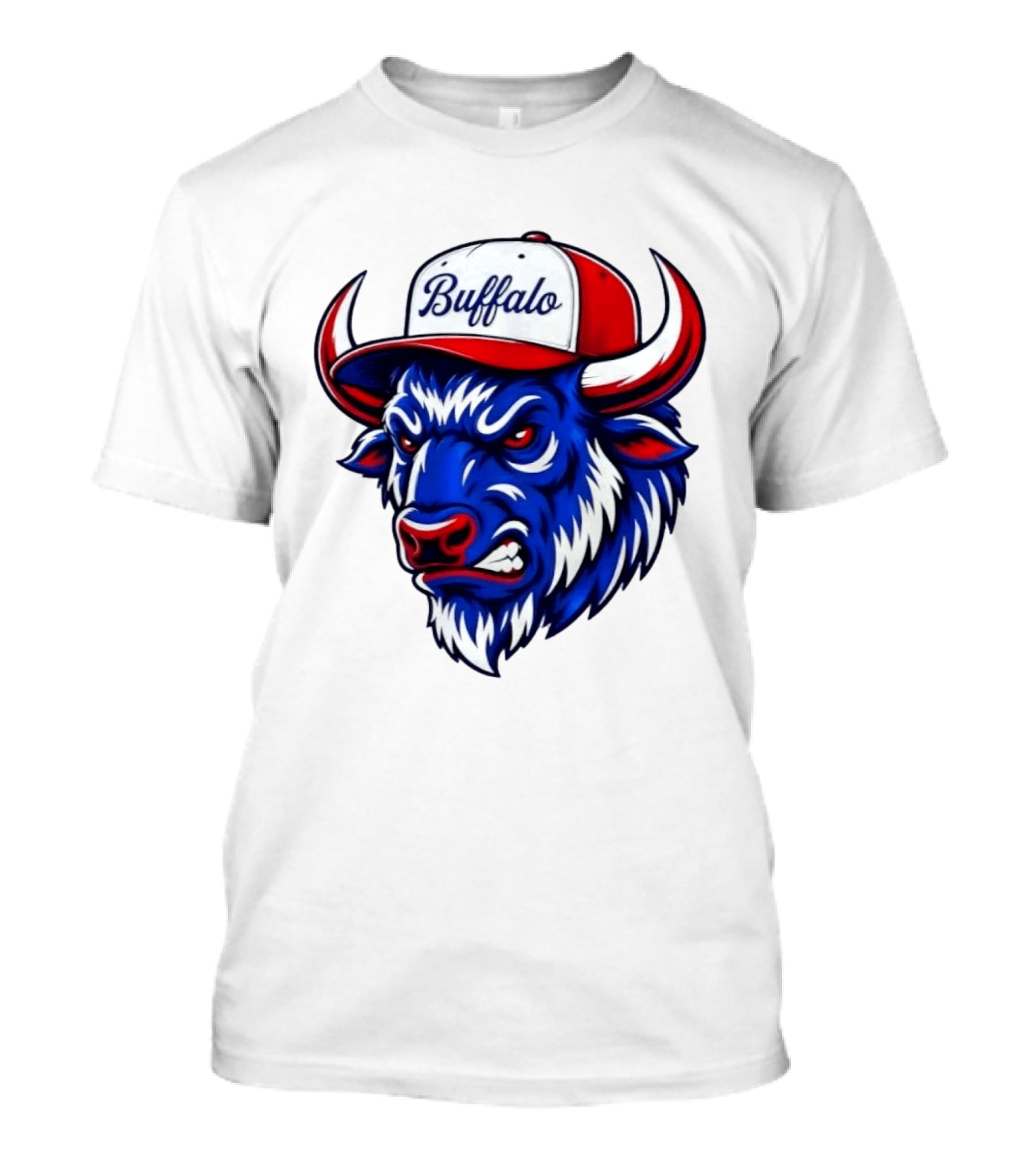 Buffalo Bison Bull Hat Sports T-Shirt