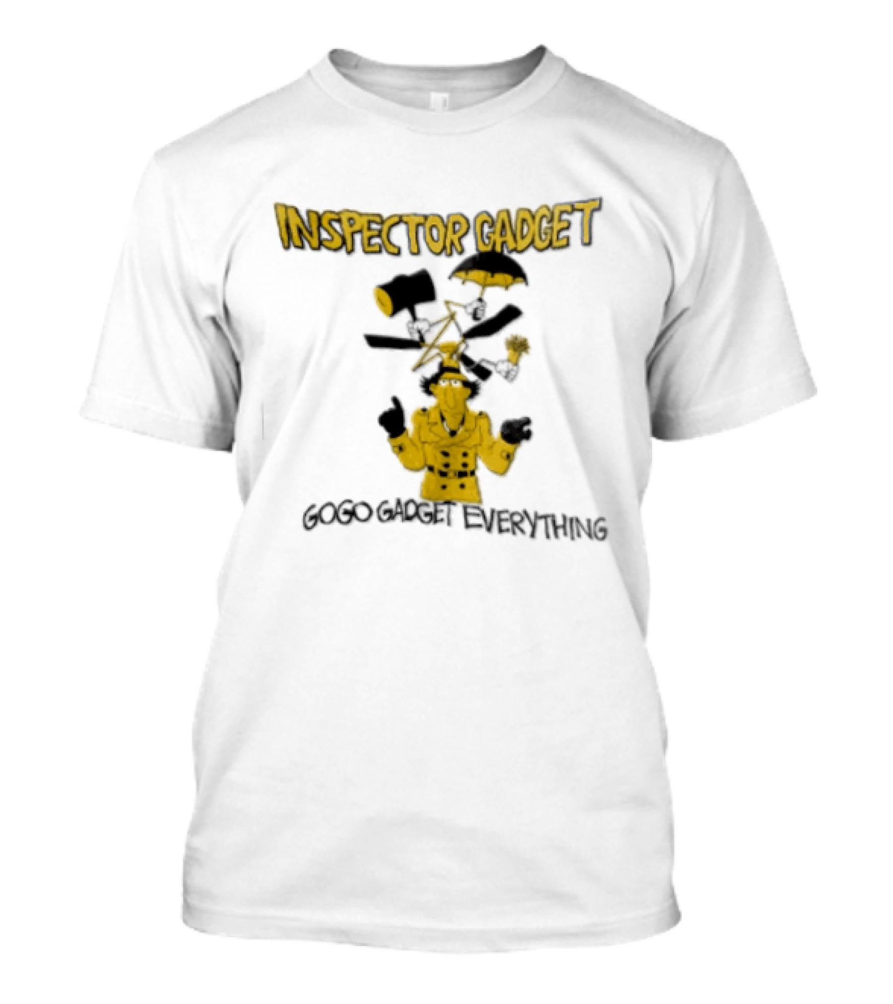 Inspector Gadget GoGo Gadget Everything Phrases And Iconic Imagery From The Classic Animated Series T-Shirt