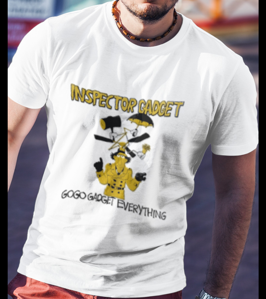 Inspector Gadget GoGo Gadget Everything Phrases And Iconic Imagery From The Classic Animated Series T-Shirt
