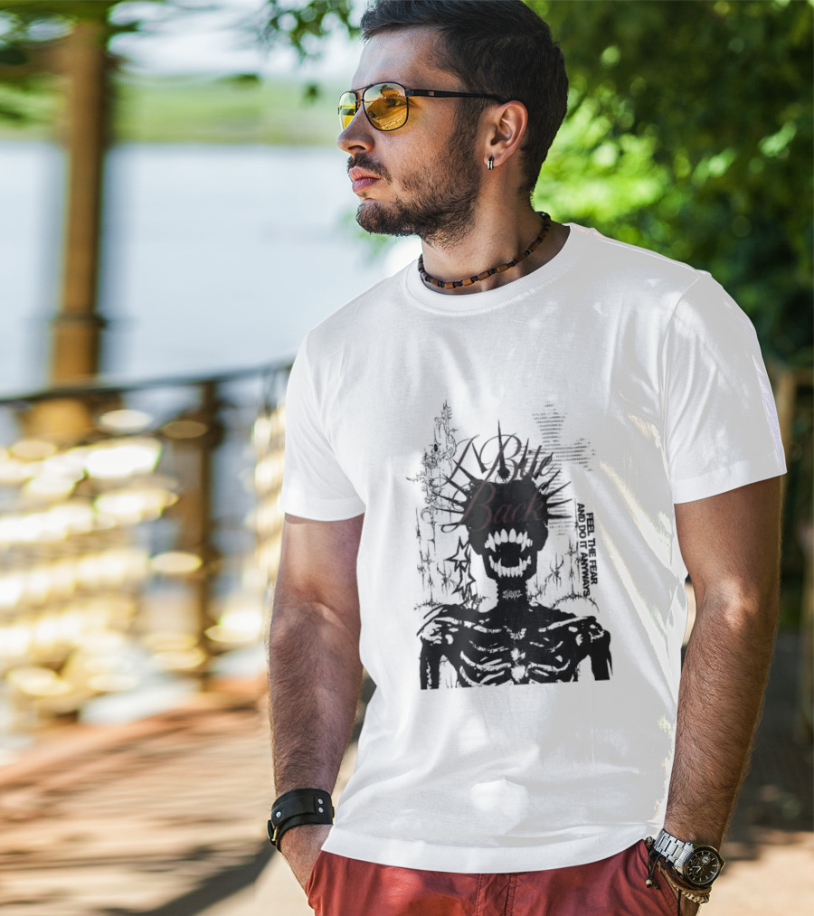 Swixxz Bite Back Jumbo Skeleton Cross T-Shirt