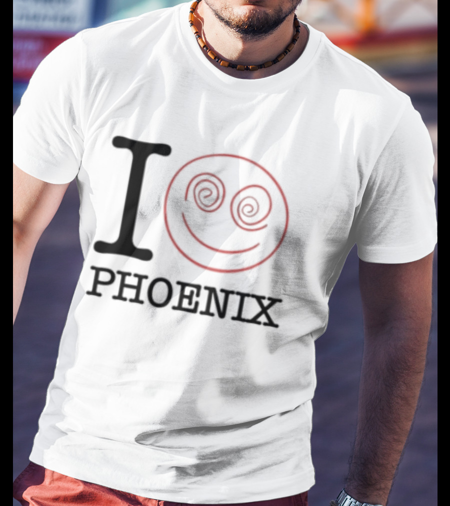 I Love Phoenix Spiral Smile Face T-Shirt