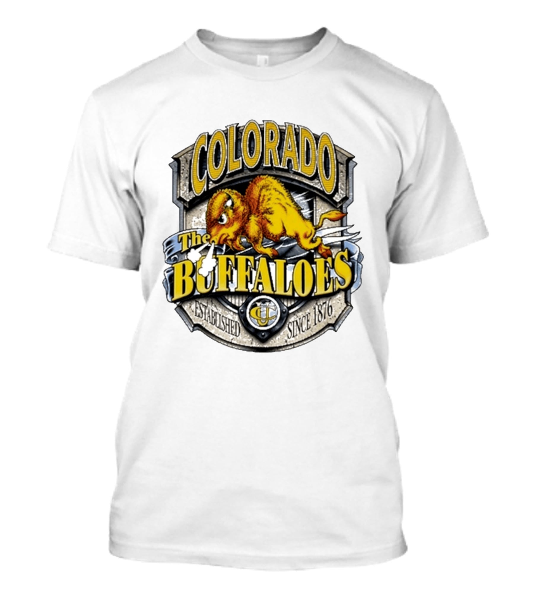 Colorado Buffaloes CU The Buffaloes Established Since 1876 T-Shirt