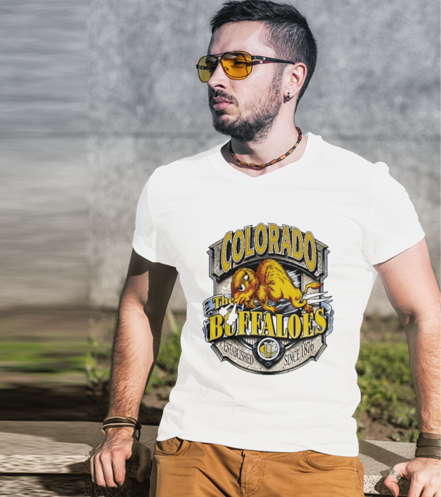 Colorado Buffaloes CU The Buffaloes Established Since 1876 T-Shirt