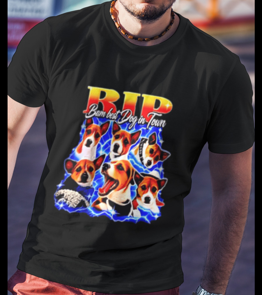 RIP Bam Best Dog In Town Jack Russells Lightning T-Shirt