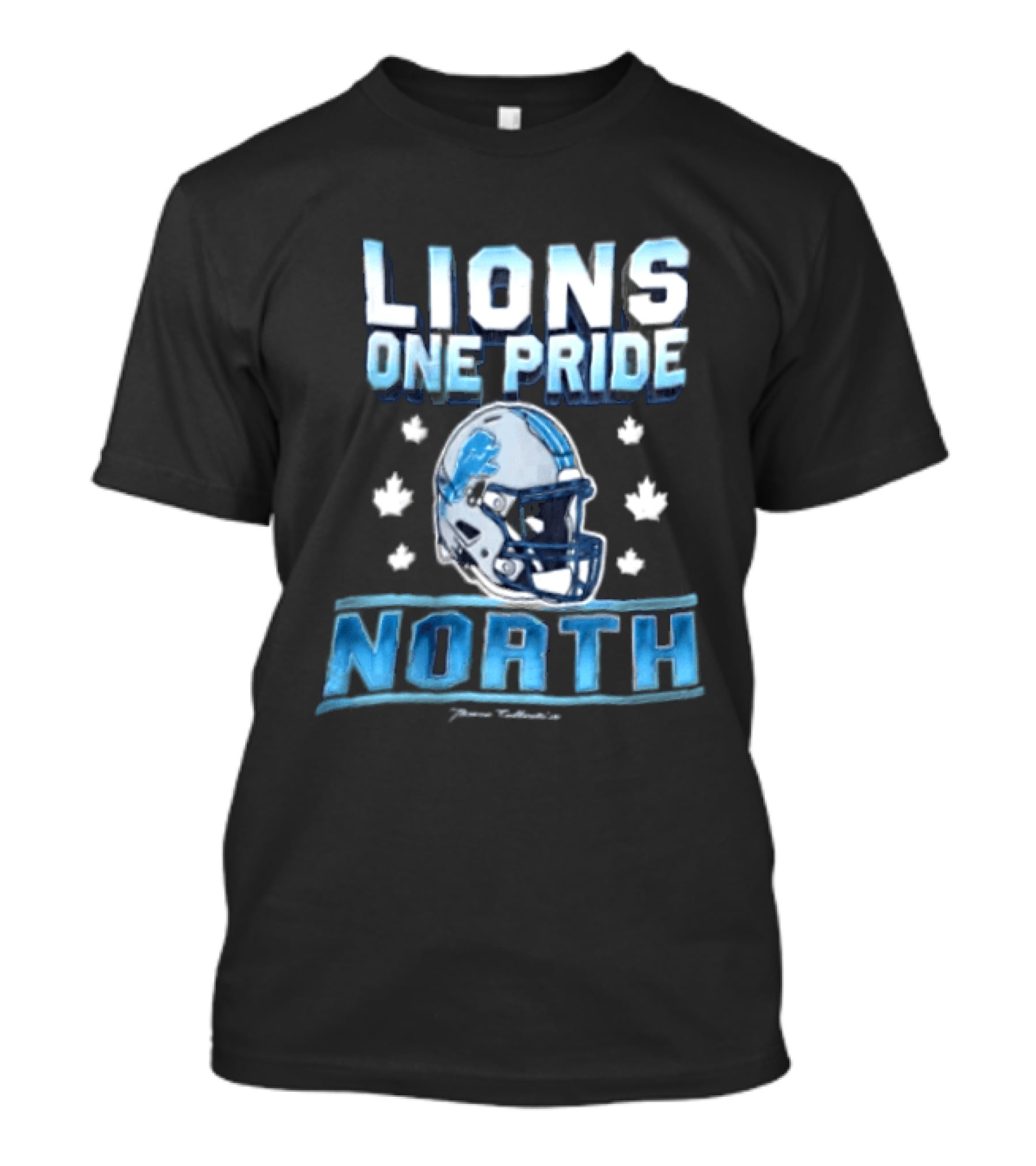 Lions One Pride North Detroit Lions Football Helmet Fan Gear T-Shirt