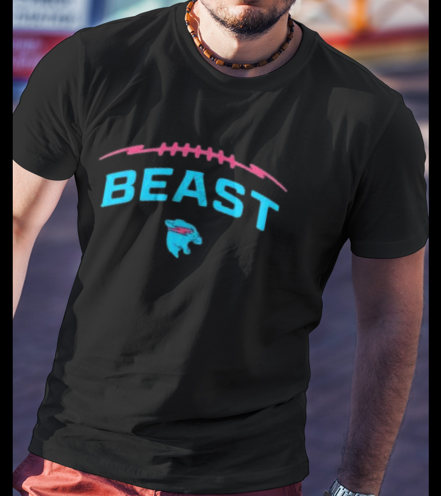Mrbeast Store Beast Football Panther T-Shirt