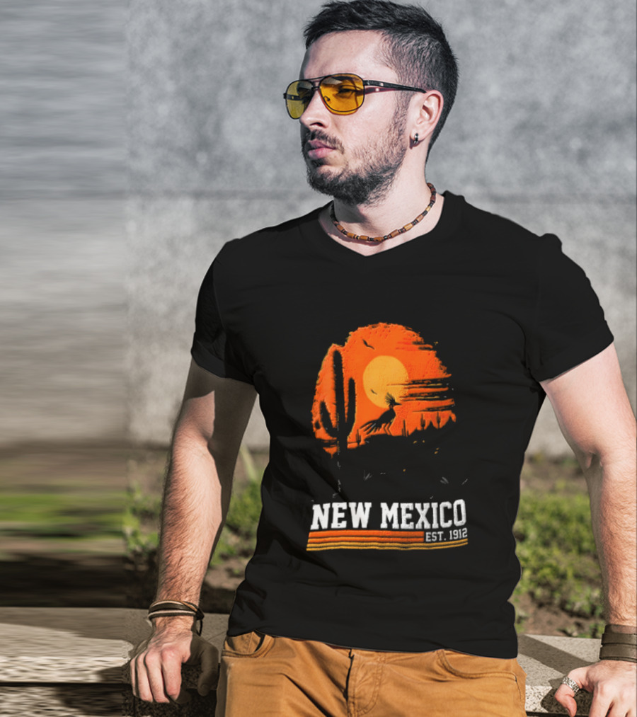 New Mexico Cactus Desert Vibes Est. 1912 Sun T-Shirt