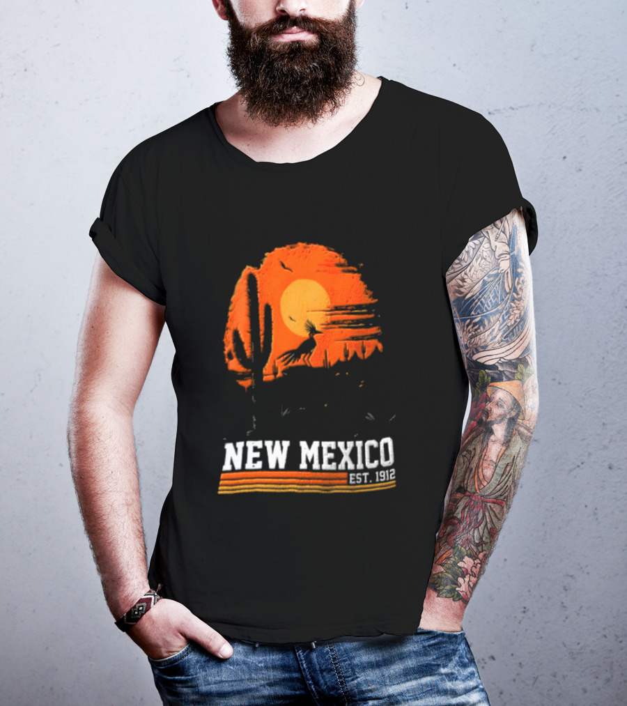 New Mexico Cactus Desert Vibes Est. 1912 Sun T-Shirt