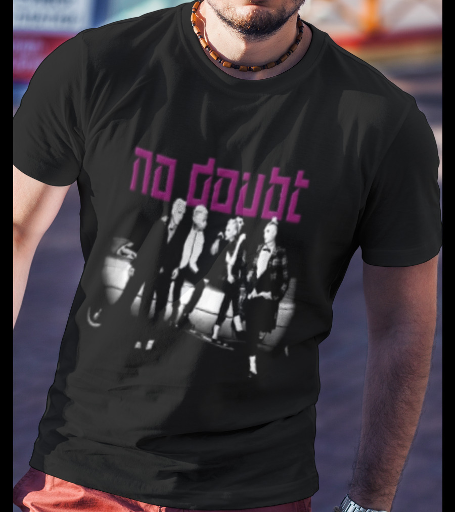 No Doubt Band Vintage Photo Pink T-Shirt