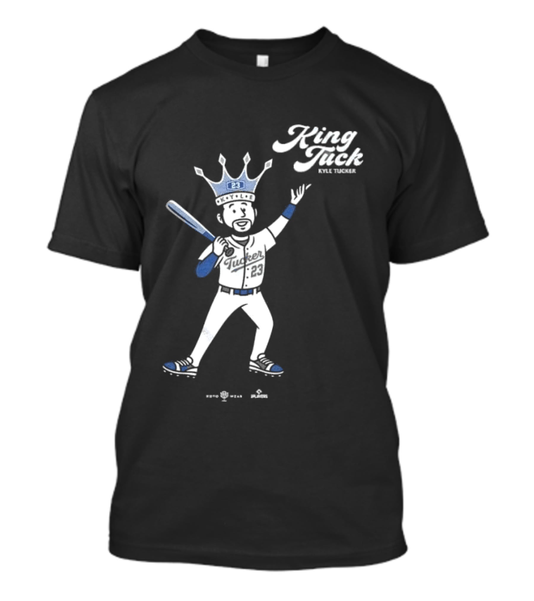 King Tuck Kyle Tucker Baseball 23 Crown Blue T-Shirt