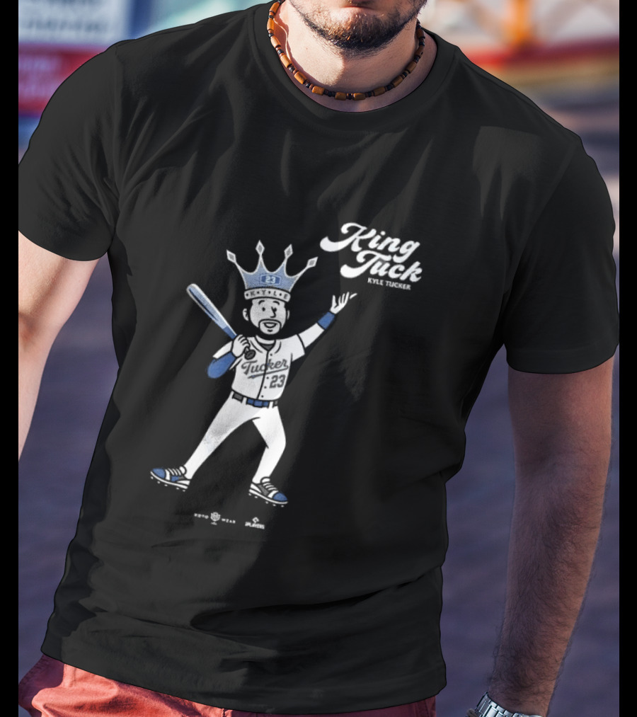 King Tuck Kyle Tucker Baseball 23 Crown Blue T-Shirt