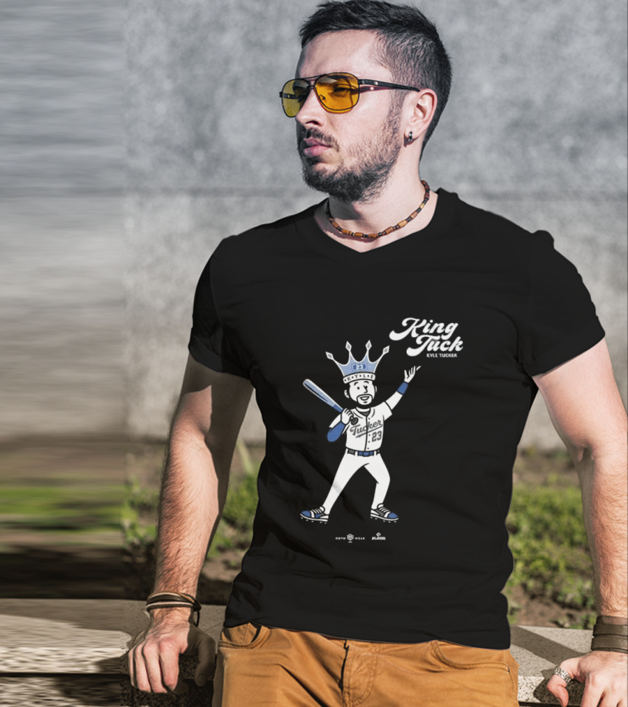 King Tuck Kyle Tucker Baseball 23 Crown Blue T-Shirt