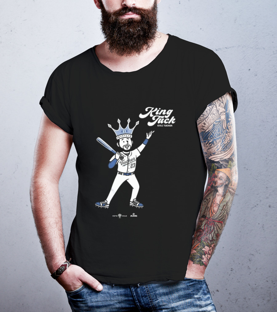 King Tuck Kyle Tucker Baseball 23 Crown Blue T-Shirt