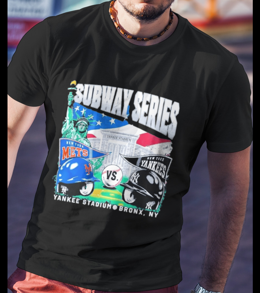 Yankee Stadium Bronx NY New York Mets Yankees Subway Series 2026 T-Shirt