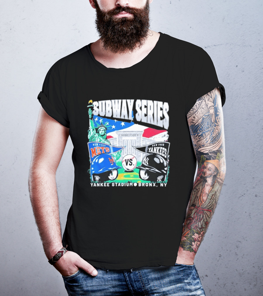 Yankee Stadium Bronx NY New York Mets Yankees Subway Series 2026 T-Shirt