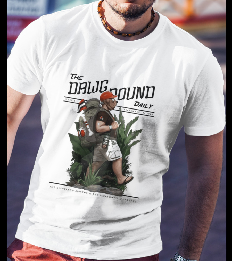 The Dawg Pound Daily September 13 2026 Cleveland Browns Vs Jacksonville Jaguars Week 1 T-Shirt