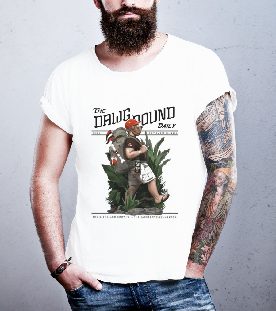 The Dawg Pound Daily September 13 2026 Cleveland Browns Vs Jacksonville Jaguars Week 1 T-Shirt