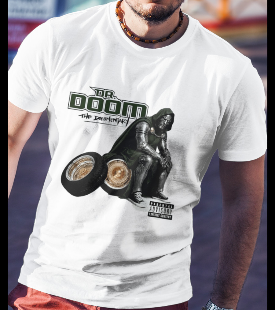 Dr Doom The Documentary Marvel Hip Hop Parental Advisory T-Shirt