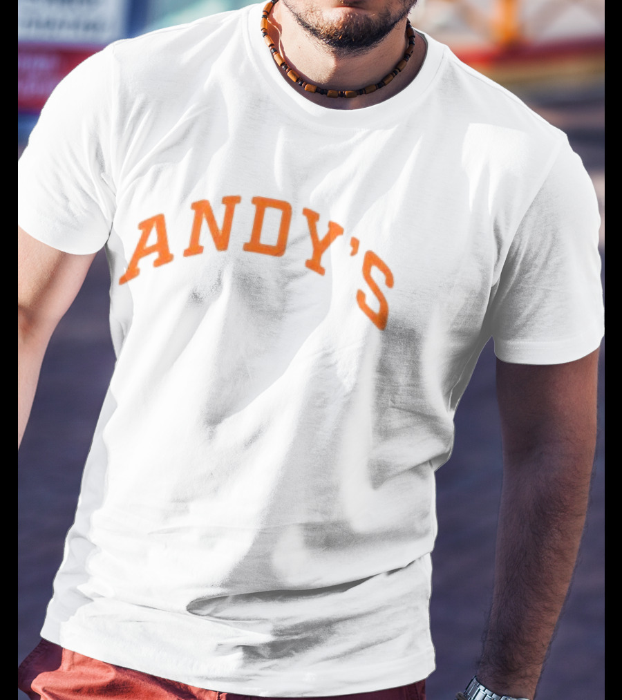 Andy's Frozen Custard Pumpkin Mockneck Eatandys Store T-Shirt