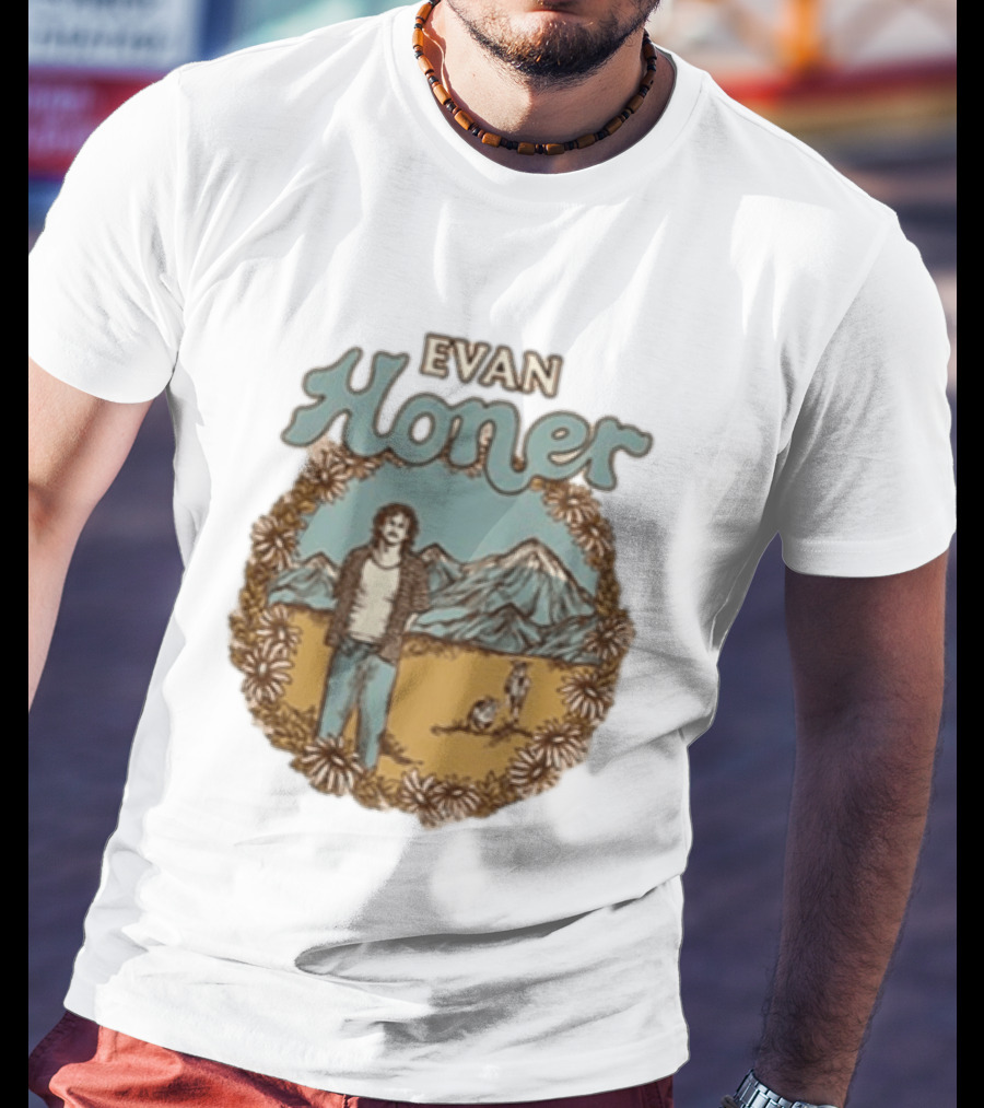 Evan Honer It's An Even Longer Road Tour 2026 Mountain Scene T-Shirt