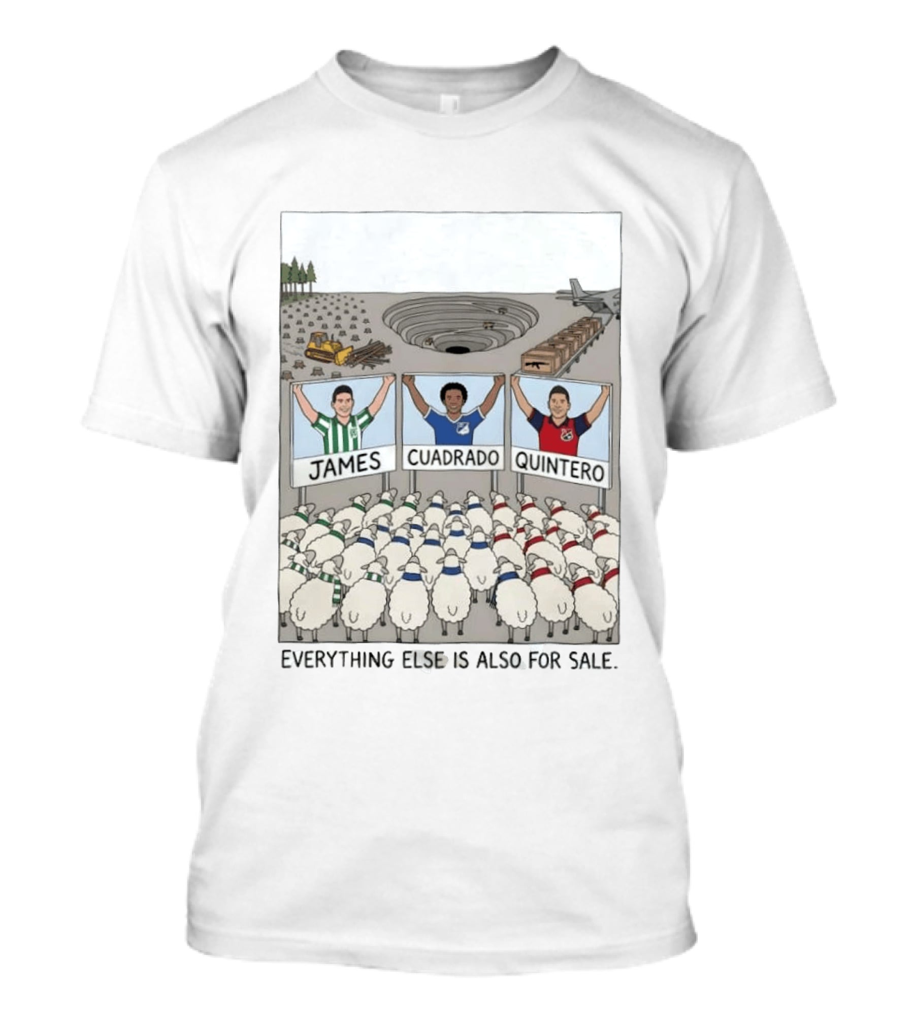 James Cuadrado Quintero Sheep Crowd Everything Else Is Also For Sale T-Shirt