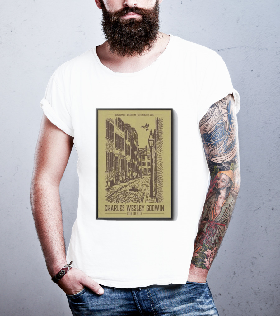 Roadrunner Boston MA September 12 2026 Charles Wesley Godwin With Lily Fitts T-Shirt
