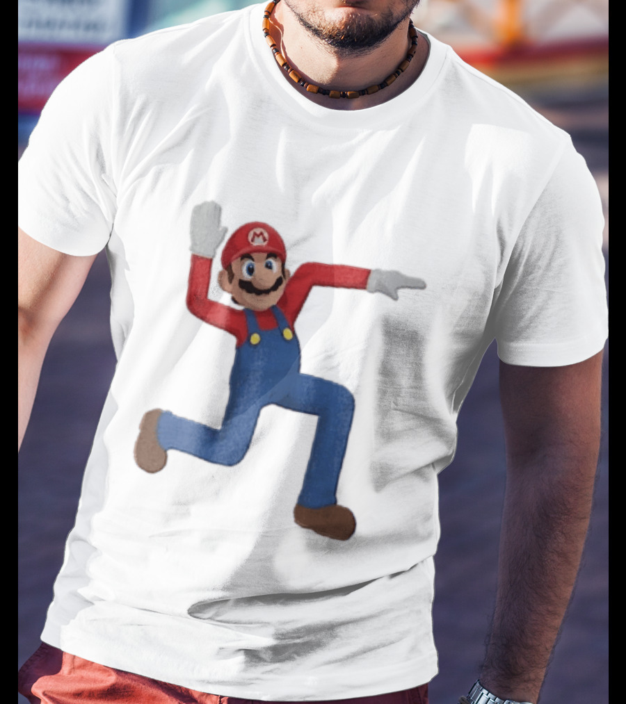 Super Mario Plumber Bent Arms And Legs Pose T-Shirt