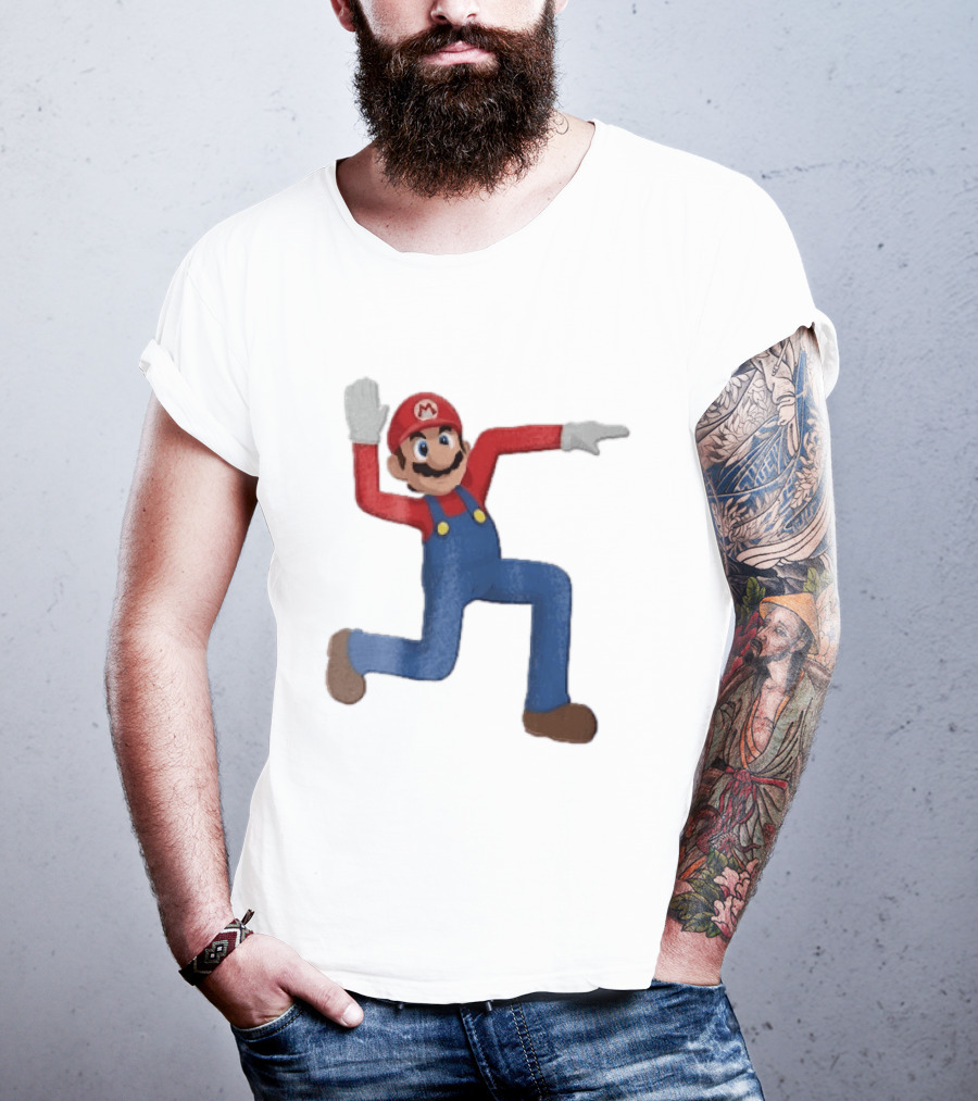 Super Mario Plumber Bent Arms And Legs Pose T-Shirt