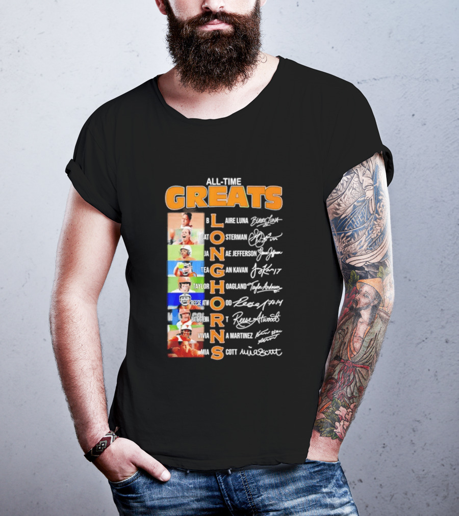 All Time Greats Blaire Luna Cat Osterman Janae Jefferson Tea Gan Kavan Taylor Hoagland Reese Atwood Viviana Martinez Mia Scott Longhorns T-Shirt