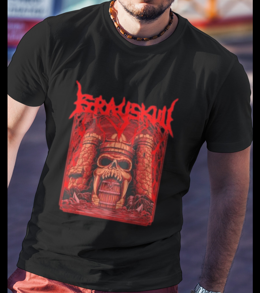 Grayskull Castle Masters Of The Universe He Man Skeletor Power Sword T-Shirt