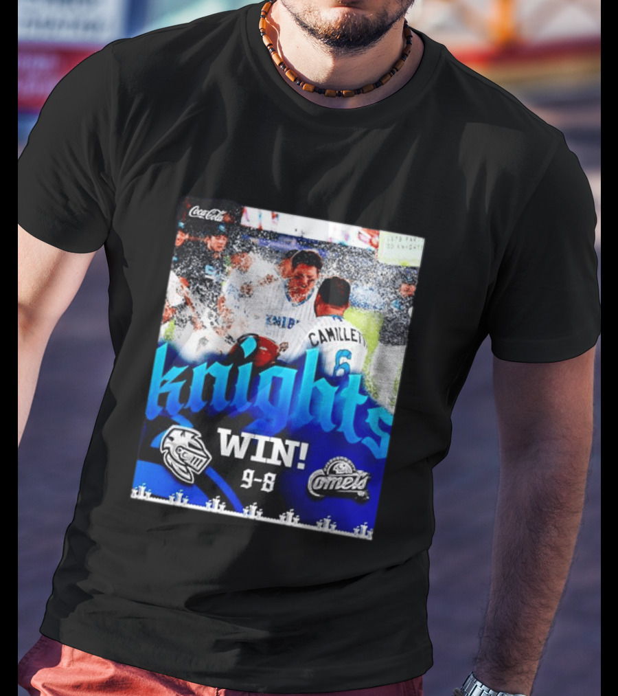 Knights Win 9 8 Against Comets Baseball Celebration T-Shirt
