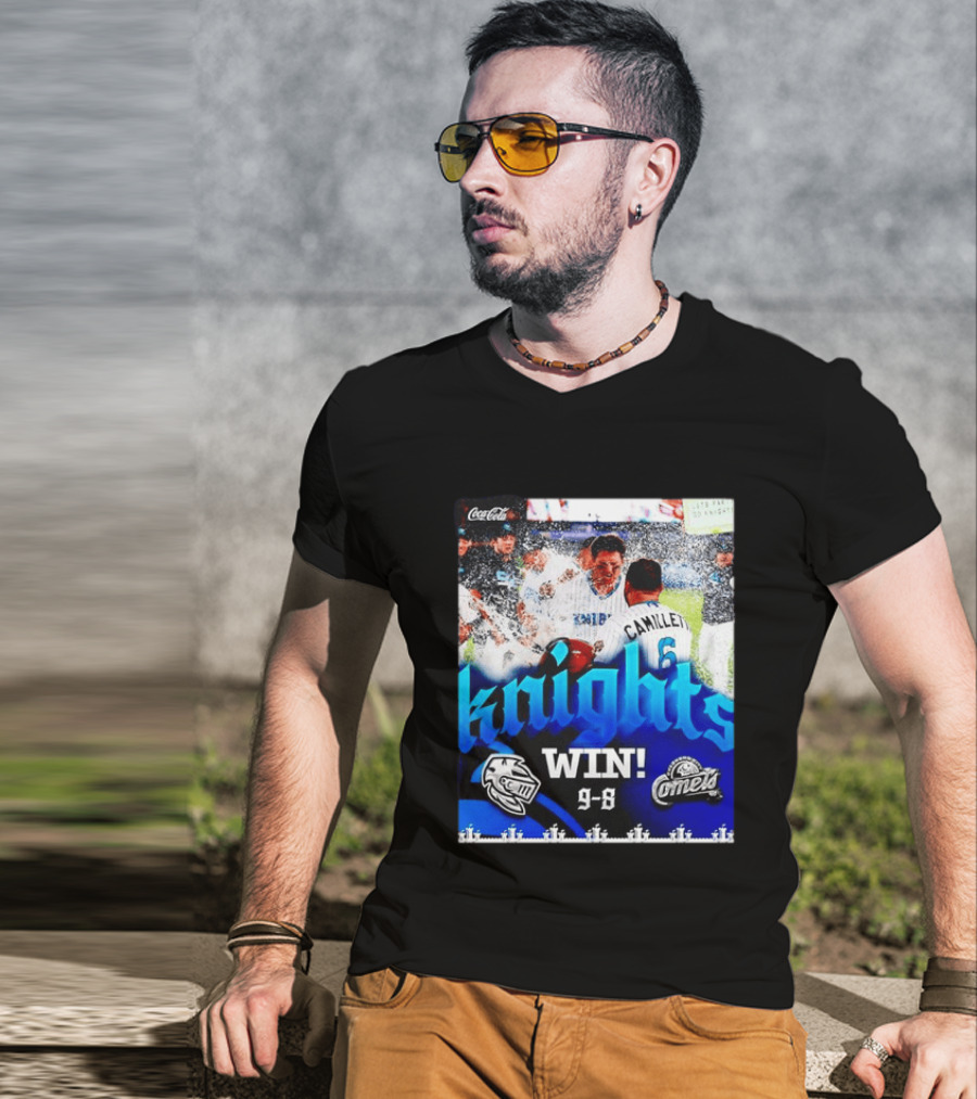 Knights Win 9 8 Against Comets Baseball Celebration T-Shirt