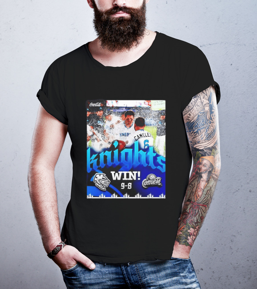 Knights Win 9 8 Against Comets Baseball Celebration T-Shirt