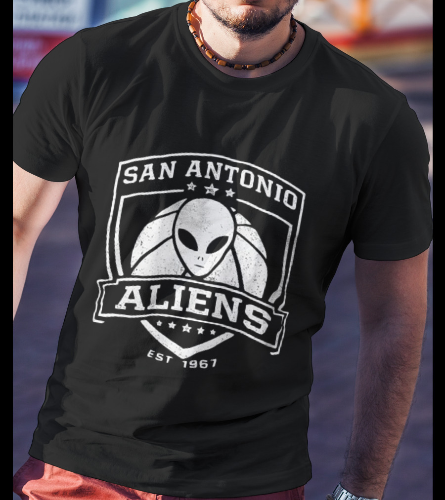 San Antonio Aliens Est. 1967 Basketball Alien T-Shirt