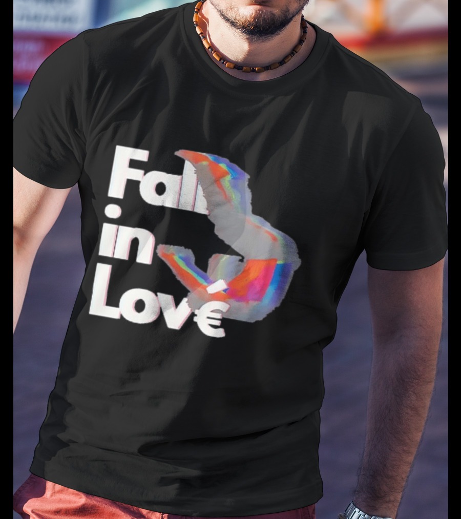 Fall In Love Rainbow Abstract T-Shirt