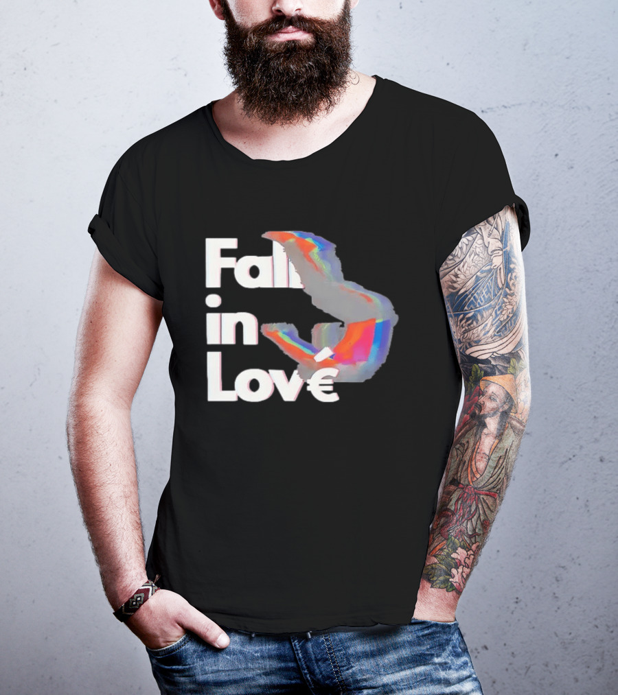 Fall In Love Rainbow Abstract T-Shirt