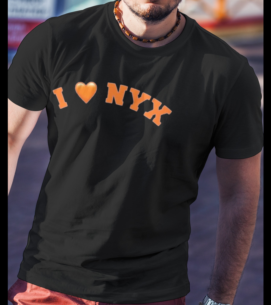 I Love NYX Emoji Style Orange T-Shirt