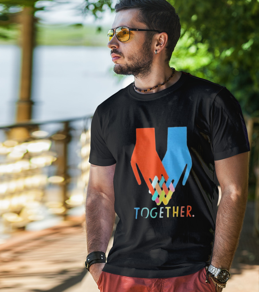 Interlocking Hands Unity Concept Together T-Shirt