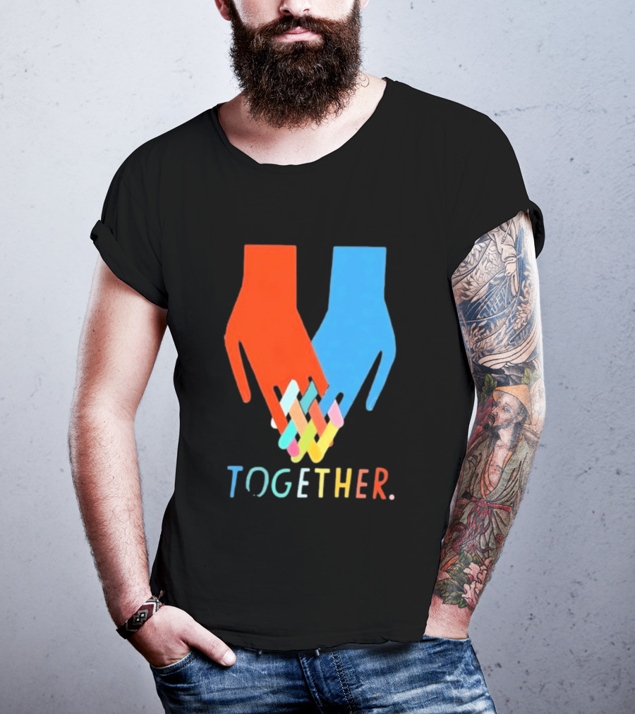Interlocking Hands Unity Concept Together T-Shirt