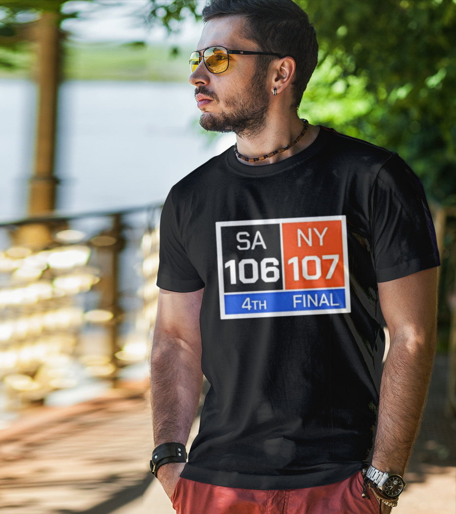 New York 107 Vs SA 106 4th Final Historic Comeback Victory T-Shirt