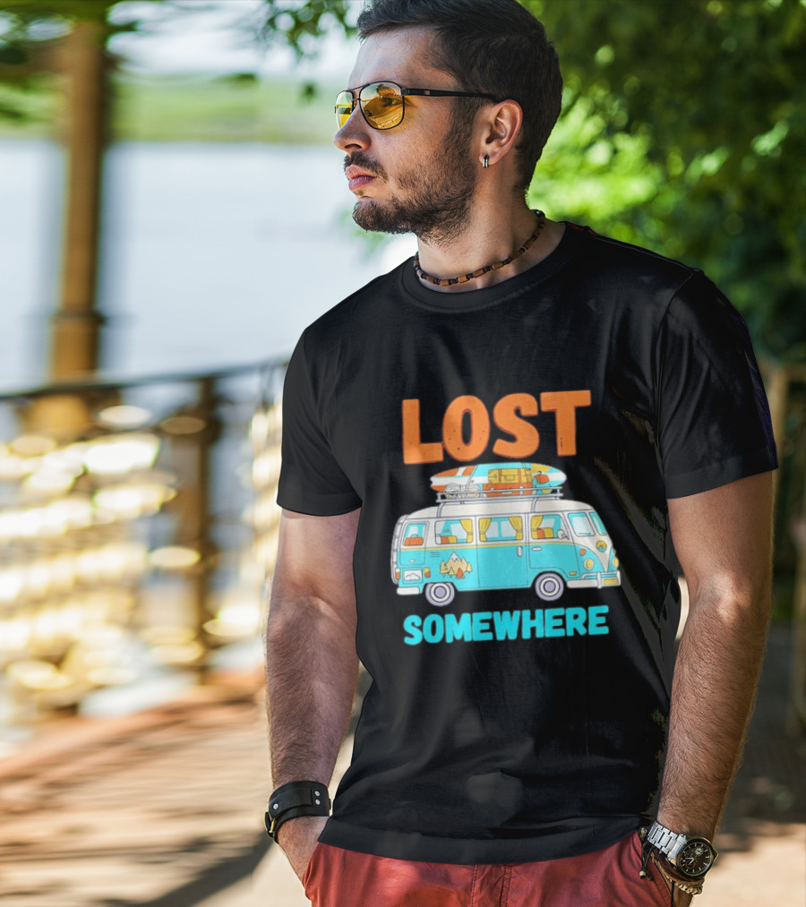 Lost Somewhere Camper Van Adventure T-Shirt