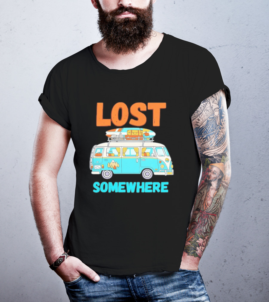Lost Somewhere Camper Van Adventure T-Shirt