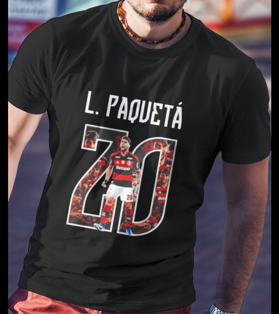 L. Paquetá 70 CR Flamengo Football Fan Collection T-Shirt