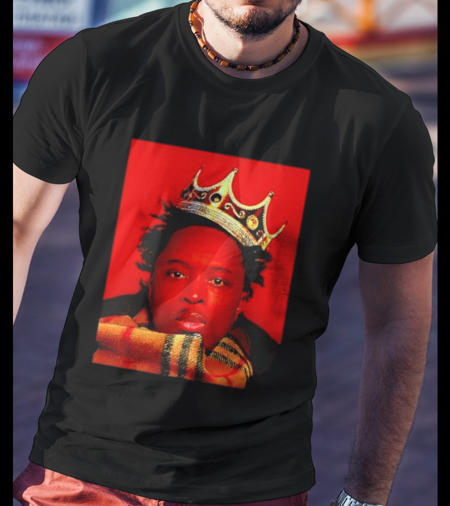 Notorious B.I.G. King Of New York Crowned Burberry Scarf T-Shirt