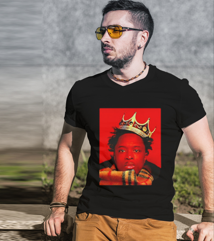 Notorious B.I.G. King Of New York Crowned Burberry Scarf T-Shirt