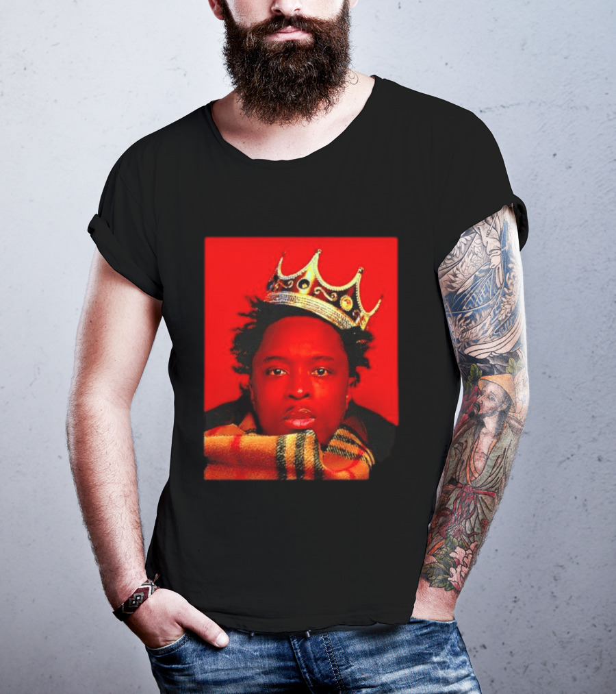 Notorious B.I.G. King Of New York Crowned Burberry Scarf T-Shirt