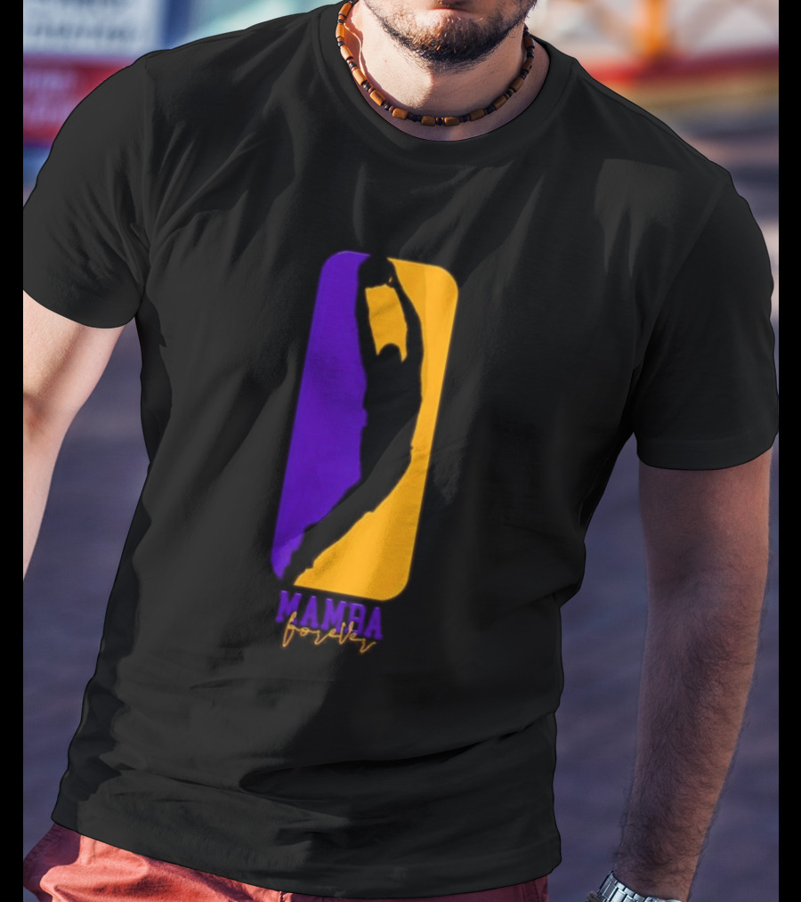 Mamba Forever Purple Gold Basketball Legend T-Shirt