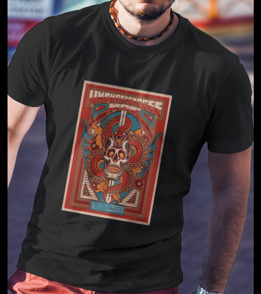 Umphrey's McGee Moe Tour 2026 Skull And Snake T-Shirt