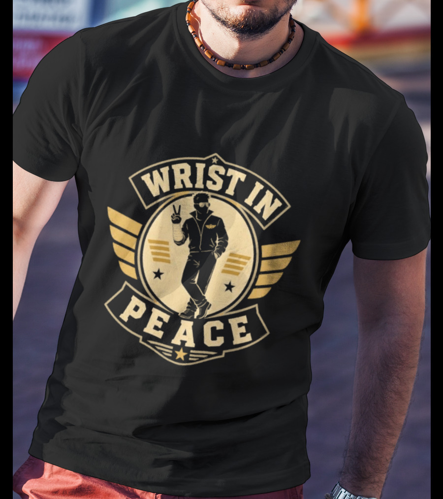 Wrist In Peace Wings Peace Gesture Star T-Shirt